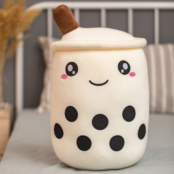 Cute Fruit Drink Plush Stuffed Soft Strawberry Milk Tea Plush Boba Tea Cup Toy Bubble Tea Pillow Cushion Kids Gift - Image 2
