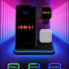 Compatible Mobile Phone Watch Earphone Wireless Charger 3 In 1 Wireless Charger Stand - Image 9