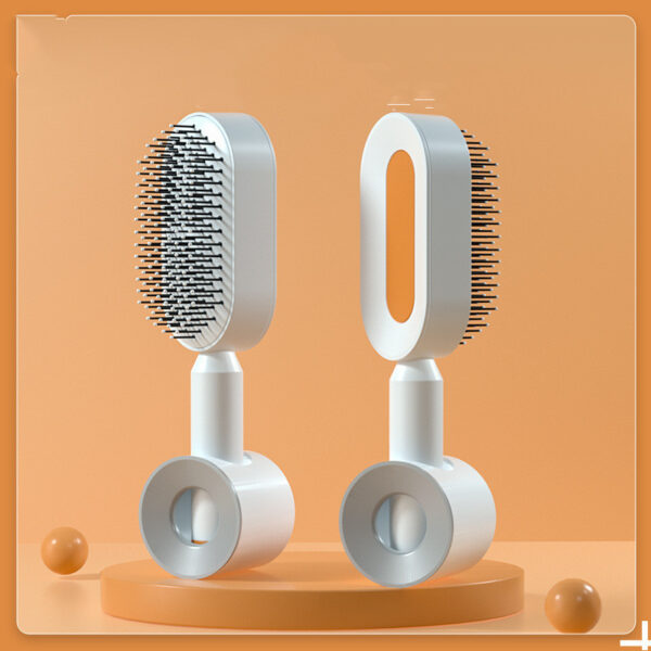 Self Cleaning Hair Brush For Women One-key Cleaning Hair Loss Airbag Massage Scalp Comb Anti-Static Hairbrush - Image 9