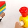 Wooden Train Three-section Tractor Toy Children's Intelligence Puzzle Toys Educational Toys - Image 3