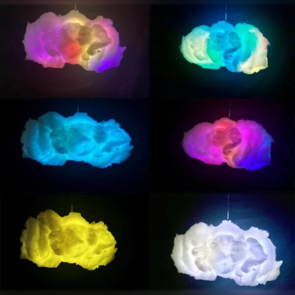 USB Cloud Light APP Control Music Synchronization 3D RGBIC Ambient Light Lightning Simulation Clouds Bedroom Room Light - Image 7