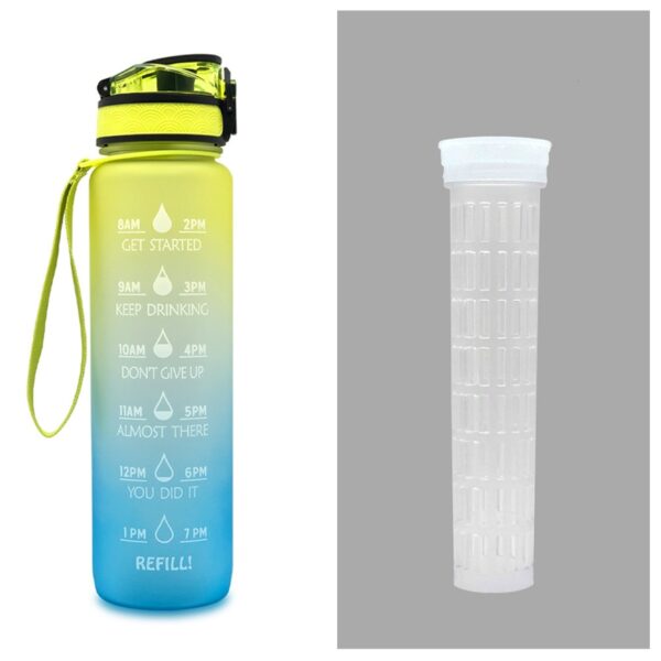 1L Tritan Water Bottle With Time Marker Bounce Cover Motivational Water Bottle Cycling Leakproof Cup For Sports Fitness Bottles - Image 8