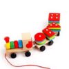 Wooden Train Three-section Tractor Toy Children's Intelligence Puzzle Toys Educational Toys - Image 5