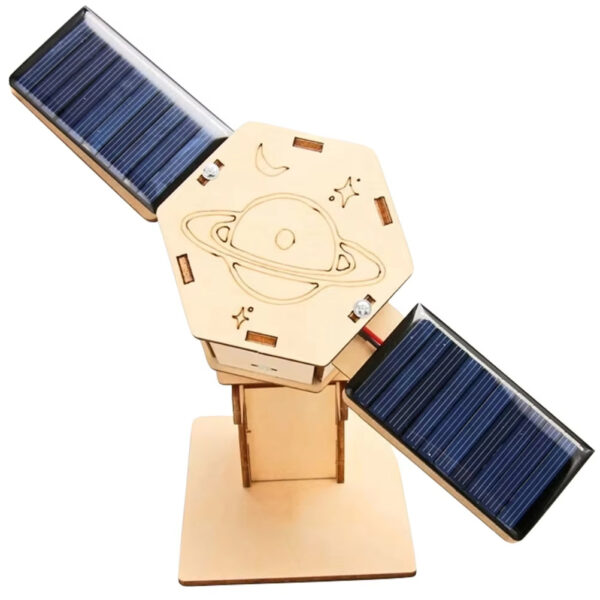 Diy Technology Small Production Stem Experimental Teaching Aids Space Model Artificial Satellite Educational Toys Solar Power Toy Kit Science - Image 5