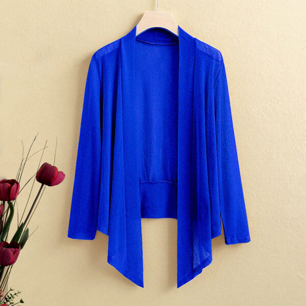 Lace-up Two-way Cardigan Temperament Stretch Coat - Image 4