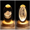 LED Night Light Galaxy Crystal Ball Table Lamp 3D Planet Moon Lamp Bedroom Home Decor For Kids Party Children Birthday Gifts - Image 3