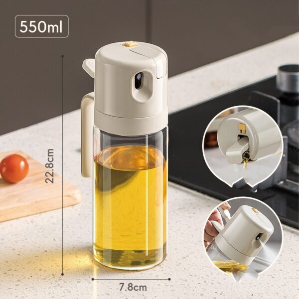 2 In 1 Oil Sprayer Bottle BBQ Cooking Oil Dispenser Olive Oil Pourers Sprayer Kitchen Baking Oil Mister Vinegar Bottle - Image 3