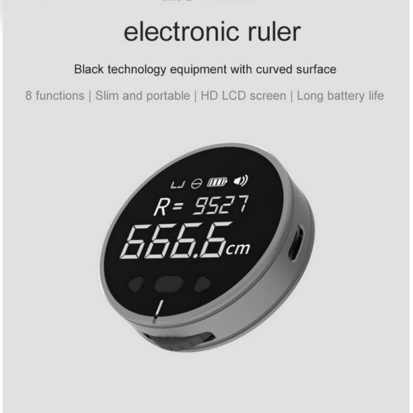 Distance Measuring Instrument Electronic Measuring Ruler Tape Measure High Definition Digital LCD High Precision Electronic Measuring Ruler Tool - Image 8